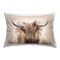 Peachy Pastel Cattle Outdoor Printed Pillow Design by Reinders, 14 x 7 x 20